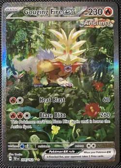 Gouging Fire ex 204/162 SV05: Temporal Forces Holo - Pokemon Card - Image 1