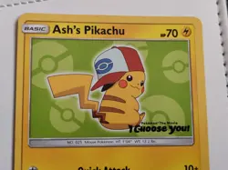 Ash's Pikachu Promo SM112 Pokemon the Movie I Choose You Card - Image 3