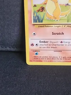 Charmander 46/102 Base Set – LP Condition – Vintage Pokemon TCG Card – WOTC Era - Image 3