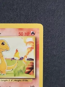 Charmander 46/102 Base Set – LP Condition – Vintage Pokemon TCG Card – WOTC Era - Image 4