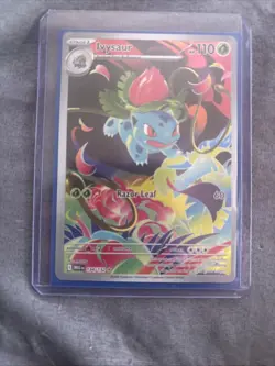 Pokemon TCG Ivysaur Mega Evolution Illustration Rare Card 134/132 ME01 - Image 1