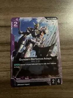 GD03-056 GUNDAM BARBATOS ADAPT (R) FOIL CARD - STEEL REQUIEM NM TCG - Image 1