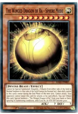 The Winged Dragon Of Ra - Sphere Mode RA01-EN007 Super Rare 1st Edition Yugioh - Image 1