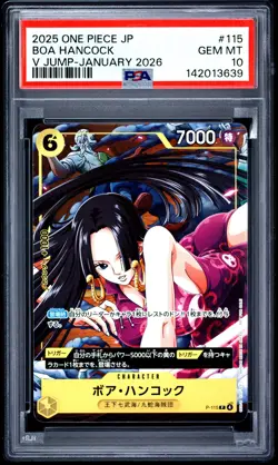 Boa Hancock PSA10 2025 One Piece Japanese Promos V Jump-January 2026 #115 - Image 1