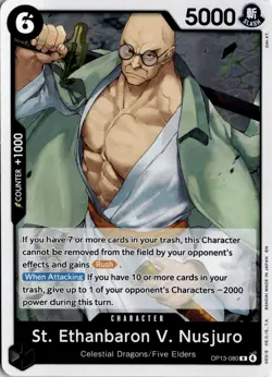 St. Ethanbaron V. Nusjuro R Carrying On His Will OP13-080 One Piece TCG - Image 1