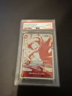 2025 ONE PIECE 3RD ANNIVERSARY TREASURE CAMPAIGN #006 MONKEY D. LUFFY PSA 10 - Image 1
