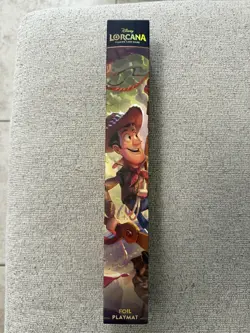 Ravensburger Disney Lorcana Foil Woody & Buzz CCG Playmat Neoprene 24x13.5 - Image 1