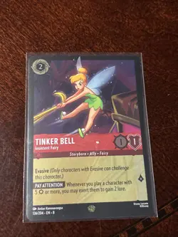 Tinker Bell Insistent Fairy 136/204 Foil Lorcana NM - Image 1