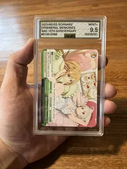 Weiss Schwarz Ephemeral Memories SAO Animation 10th Anniversary Graded AGS 9.5 - Image 3
