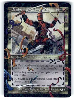 Marvel Secret Lair MTG #7129 Deadpool, Trading Card Pool Party Foil - Image 1
