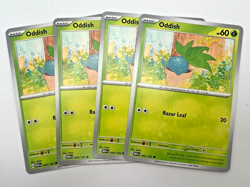 Oddish 043/165 Pokemon Card 2023 Scarlet & Violet 151 Playset x4 4x - Image 1