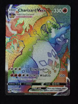 Pokemon TCG Rainbow Charizard Vmax Champions Path 074/073 Secret rare - Image 1