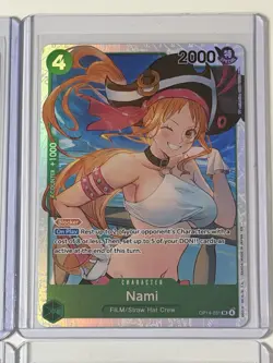 Nami OP14-031 Azure Sea’s Seven 4 Foil Card Play Set Lot One Piece - Image 3