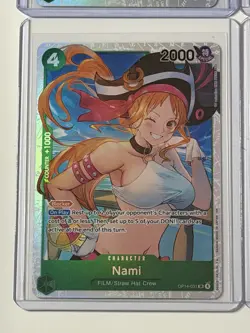 Nami OP14-031 Azure Sea’s Seven 4 Foil Card Play Set Lot One Piece - Image 4