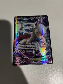 Pokemon Mewtwo EX TCG Full Art Holo Card Promo XY125 - Image 1
