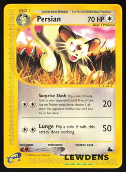 Persian - 42/144 - Uncommon - Skyridge - Pokemon Card - Image 1