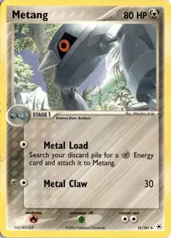 Metang - 21/101 Hidden Legends Pokemon Card TCG - Image 1