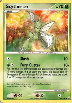 Scyther 46/100 Majestic Dawn Pokemon Card TCG - Image 1