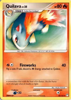 Quilava 60/123 Mysterious Treasures Pokemon Card TCG - Image 1