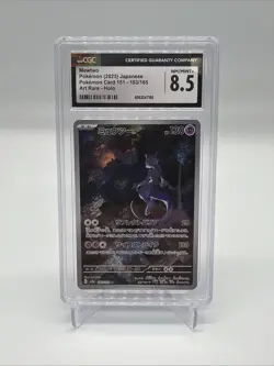 Mewtwo 183 Sv2a: Pokemon Card 151 Holo (Japanese) Slab - CGC NM/MINT+ 8.5 - Image 1
