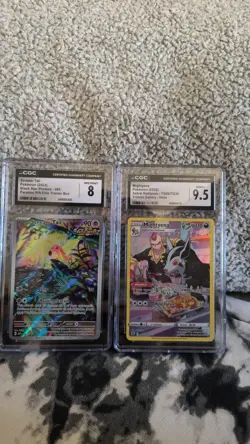 Pokemon CGC Graded Scream Tail Promo 8 & Mightyena Holo 9.5 Card Lot - Image 1