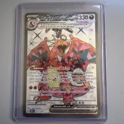 Pokemon TCG Obsidian Flames Charizard EX 215/197 Ultra Rare Near Mint Condition - Image 1