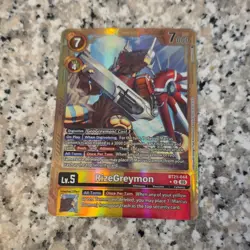 Digimon RizeGreymon BT21-044 Holo Ultimate English Card Game Bandai - Image 1
