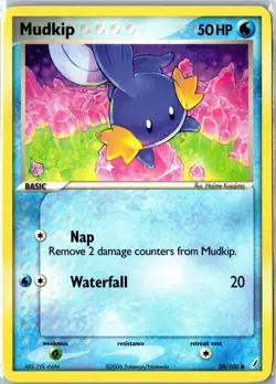 Pokemon Card - Mudkip 58/100 Crystal Guardians Common Lightly Played - Image 1