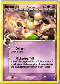 Pokemon Card - Smeargle 39/101 Dragon Frontiers Uncommon Lightly Played - Image 1