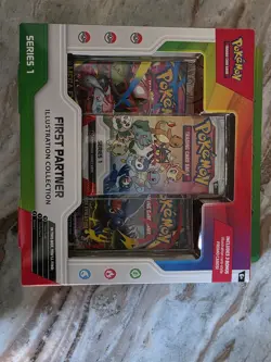 Pokemon First Partner Illustration Collection Series 1 Box 3 Promo Cards - Image 1
