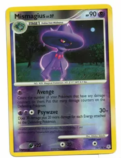 Pokemon Card: Mismagius REVERSE HOLO 10/130 Daimond & Pearl D&P Base Rare! EX - Image 1