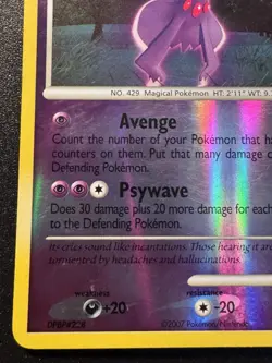 Mismagius 10/130 Diamond & Pearl Pokemon Card Reverse Holo Foil Rare LP - Image 5