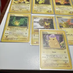 VINTAGE LOT Of 9 Pokemon Cards PIKACHU RAICHU PICHU NM/LP (read description) - Image 2