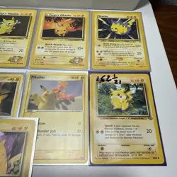 VINTAGE LOT Of 9 Pokemon Cards PIKACHU RAICHU PICHU NM/LP (read description) - Image 4