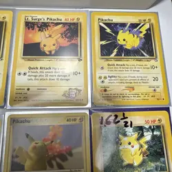VINTAGE LOT Of 9 Pokemon Cards PIKACHU RAICHU PICHU NM/LP (read description) - Image 5