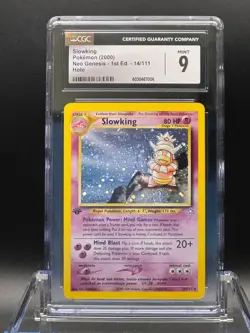 CGC 9 MINT ✨ - Slowking 14/111 Neo Genesis-1st Edition Holo - 2000 Pokemon - Image 1