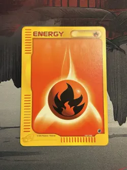 Pokemon TCg Fire Energy 161/165 Expedition Base Set VLP - Image 2