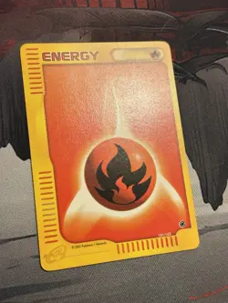 Pokemon TCg Fire Energy 161/165 Expedition Base Set VLP - Image 3