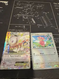 M Audino EX 85/124 Pokemon TCG XY Fates Collide Ultra Rare Holo Audino 74 Nm - Image 1