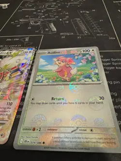 M Audino EX 85/124 Pokemon TCG XY Fates Collide Ultra Rare Holo Audino 74 Nm - Image 2