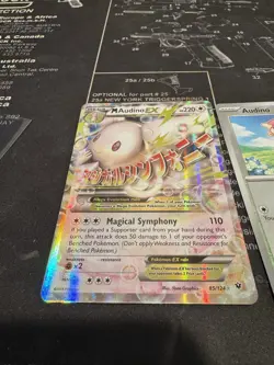 M Audino EX 85/124 Pokemon TCG XY Fates Collide Ultra Rare Holo Audino 74 Nm - Image 3