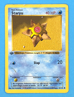 Pokemon TCG 1st Edition Base Set Shadowless Staryu 65/102 Slap Attack - HP - Image 2