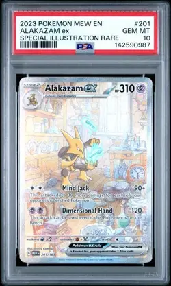 PSA 10 Alakazam 201/165 Pokemon Scarlet Violet 151 Special Illustration Rare - Image 1