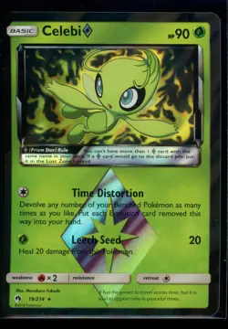 POKEMON CELEBI ◇ 19/214 PRISM STAR RARE LOST THUNDER | NM/M - Image 1
