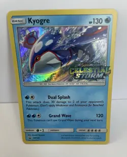 The Pokemon Company Kyogre Prerelease Promo Holo SM129 130HP Celestial Storm - Image 1