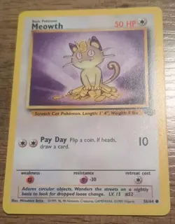 Meowth Jungle #56/64 Pokemon Unlimited WOTC MP - Image 1