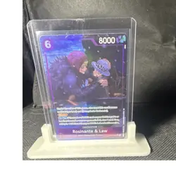 One Piece Rosinante & Law EB04-038 Blocker Holo SR Alt Art - Image 1
