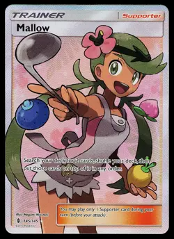 Pokemon Card - Mallow (Full Art) Guardians Rising 145/145 Holo Ultra Rare - Image 1