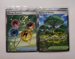 Lot Of 2 Pokemon TCG Forest Of Vitality #109 & Energy Recycler #108 Trading Card - Image 1
