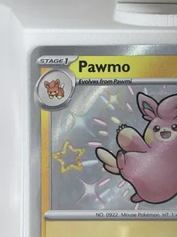 Pokemon Pawmo Rare Holo SV: Paldean Fates 143/091 Stage 1 Thunder Shock 30 Card - Image 3